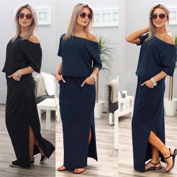 Dresses & Skirts - Navy maxi dress